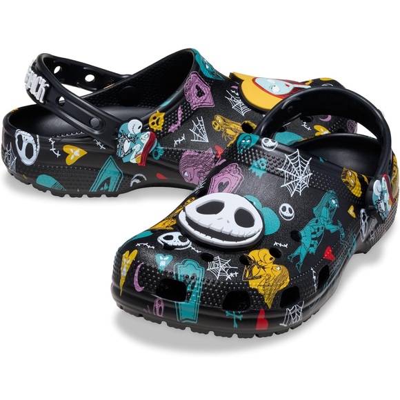 CROCS Shoes - Crocs Jack Skellington Nightmare Before Christmas Classic Womens 8 Mens 6 FCT